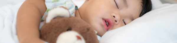 Child in hospital bed